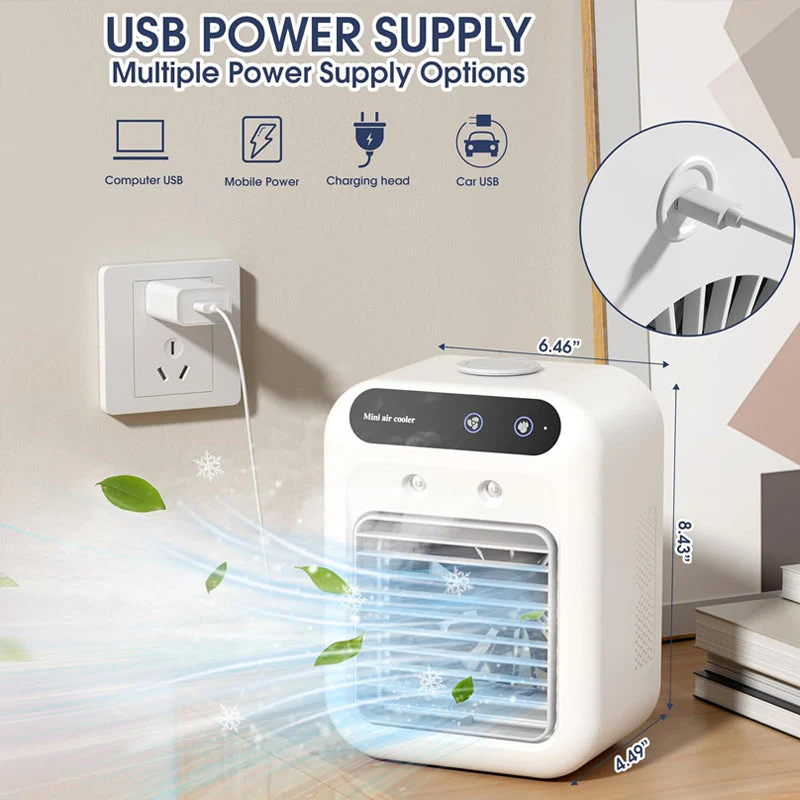 ❄️Summer Sale 73% off ❄️ Mini Portable Air Conditioner with Cooling and Humidification Function - Image 3