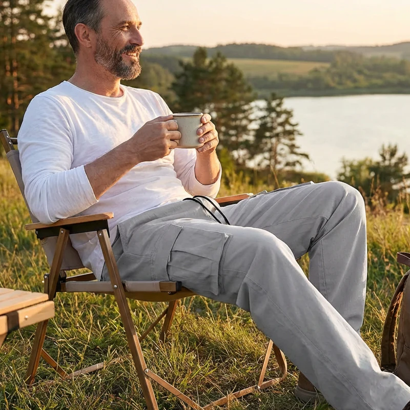 Men's Casual Cargo Pants - Image 3