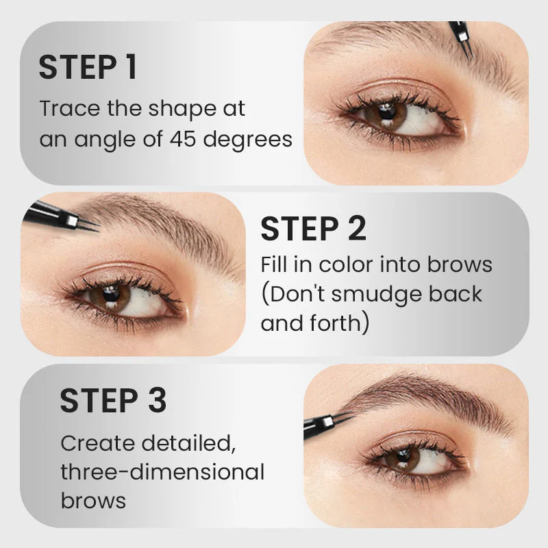 🔥LAST DAY SALE- 49% OFF🔥Multi-Used 3D Waterproof Microblading Eyebrow Pen 2 Fork Tip Tattoo Pencil - Image 9