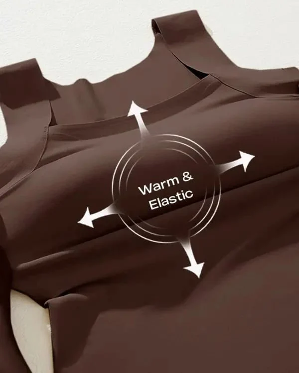 ⏳LAST DAY: ONLY £8.99!!⚡60K+ SOLD!💐Women's U Neck Thermal Tank Tops with Built-In Bra - Image 8