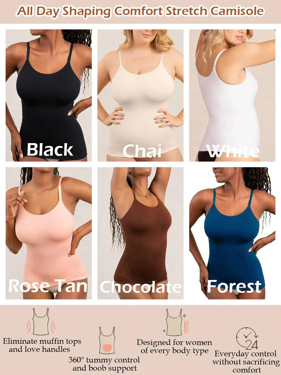 ⏰Last 3 Hours!🔥 Special Price £8.99!💖All Day Shaping Comfort Stretch Camisolei🎽✨️