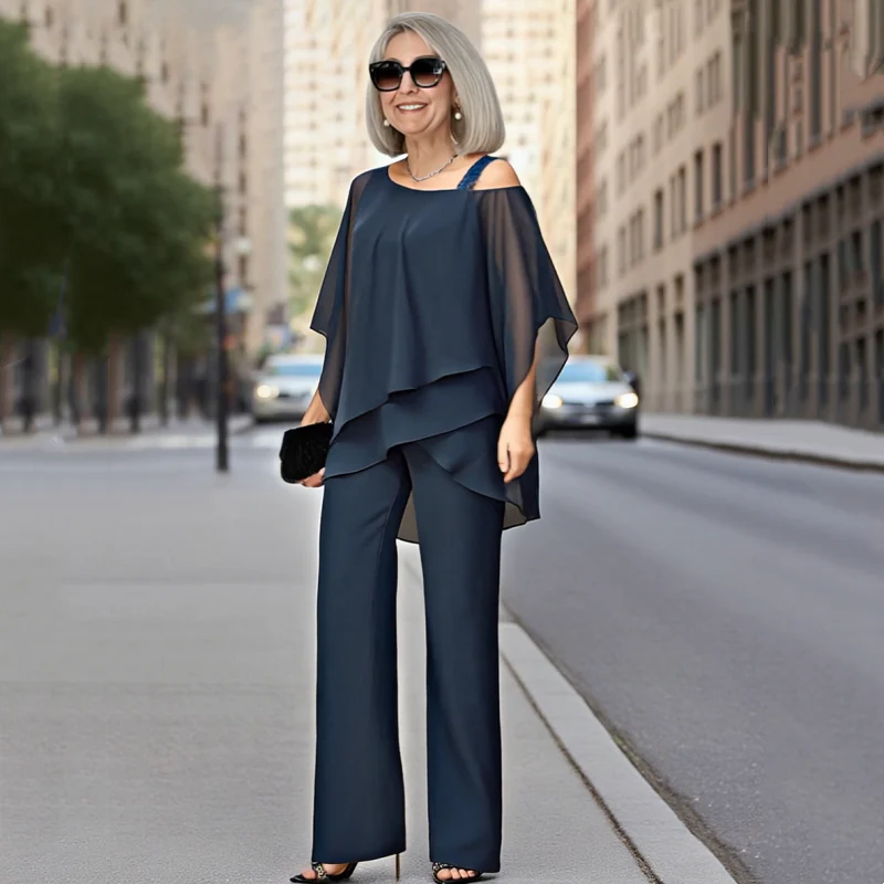 ⏳Limited-time 50% off⏰Women’s Irregular Chiffon Tops ＆ Wide-Leg Pants 2-Piece Set👚👖 - Image 7