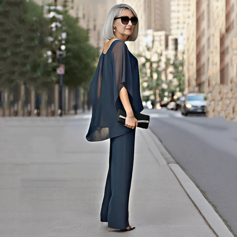 ⏳Limited-time 50% off⏰Women’s Irregular Chiffon Tops ＆ Wide-Leg Pants 2-Piece Set👚👖 - Image 9