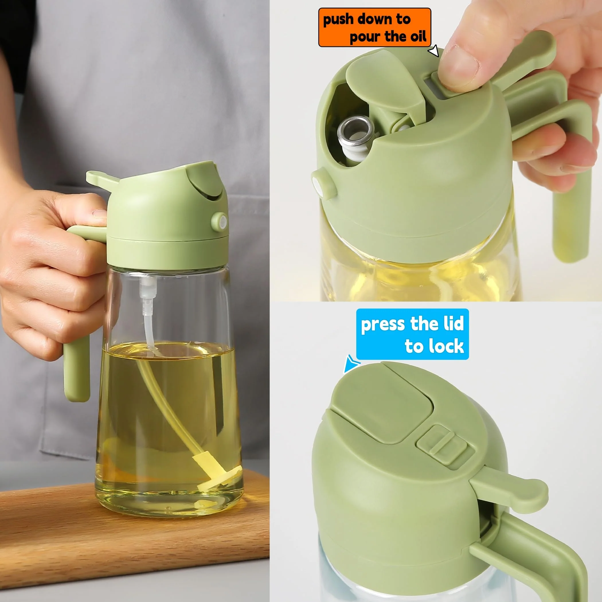 ✨BUY 1 GET 1 FREE💕2 in 1 Oil Sprayer & Dispenser🔥 - Image 8