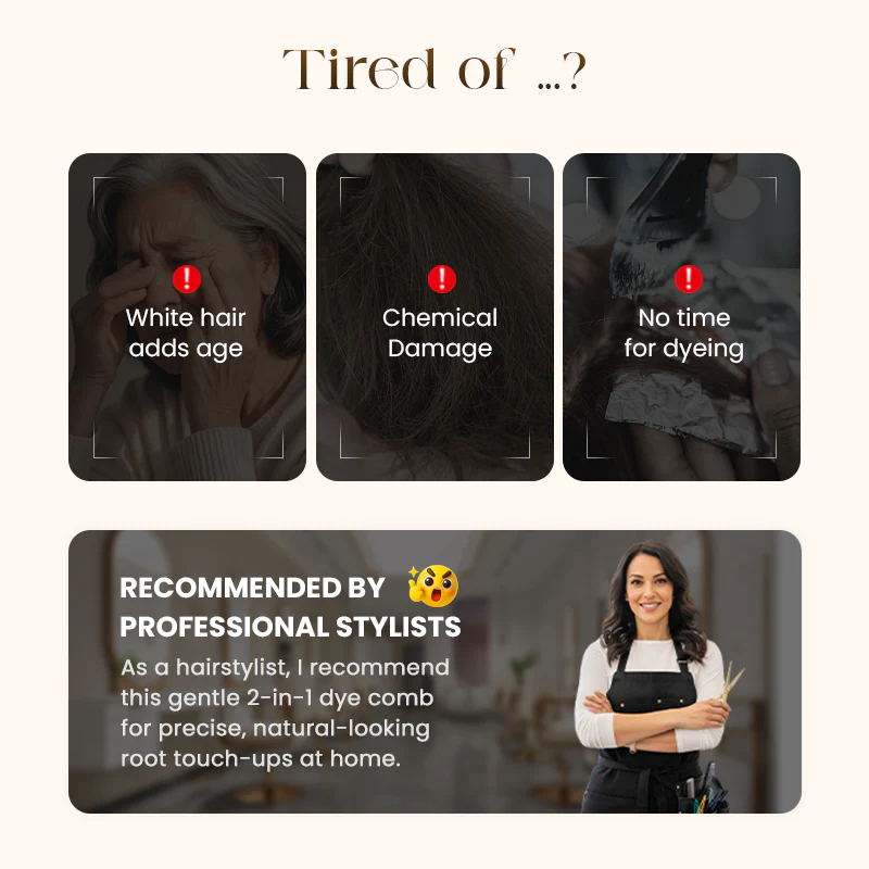 2-in-1 Convenient Hair Dye Comb For Gray Hair - Image 2