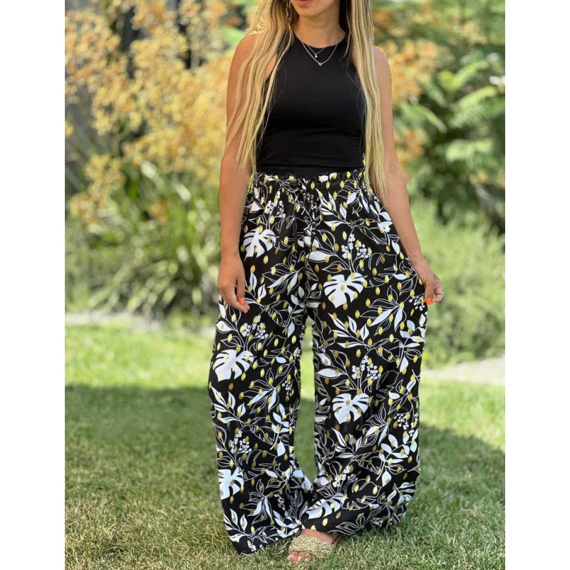 🍃Women's Printed Wide Leg Pants - Image 3