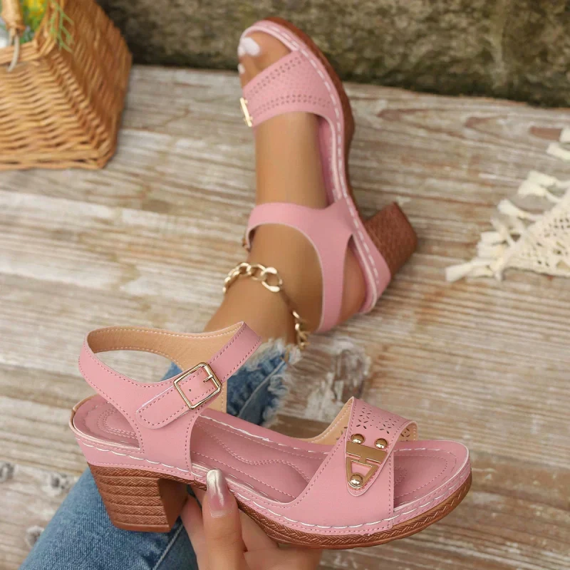 ✨2026 New Arrival 50%OFF👡Women's Chunky Heel Sandals - Image 7
