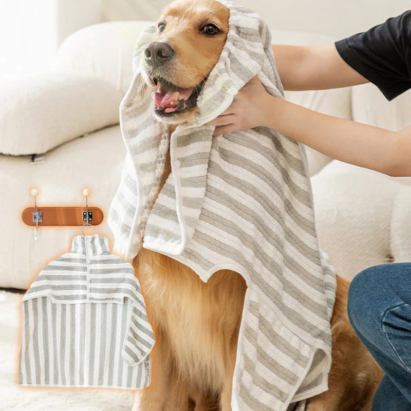 🔥Last Day 49% Off🔥Soft Absorbent and Quick-Drying Dog Bathrobe🚿🧼🐾