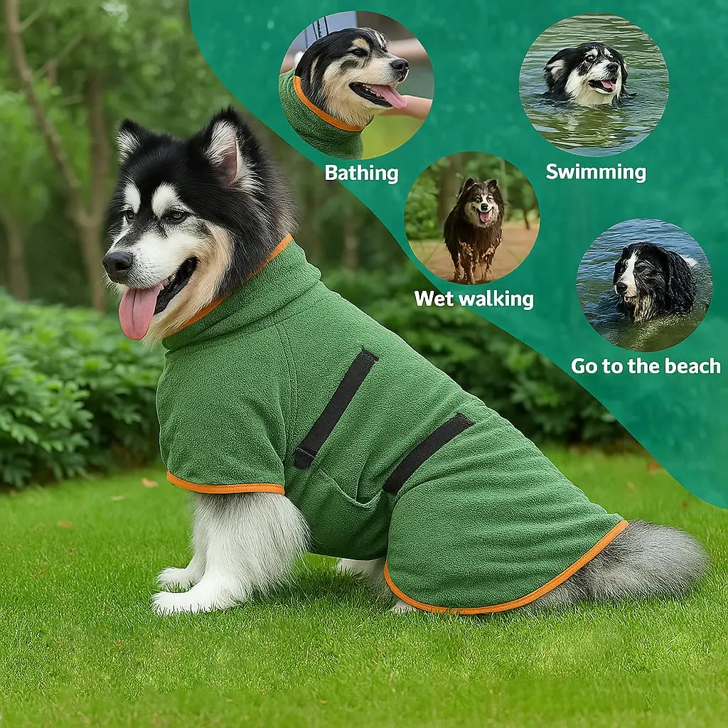 🐶🐾LAST DAY SALE 49% OFF💦 Super Absorbent Quick-drying Pet Dog Bathrobe 2