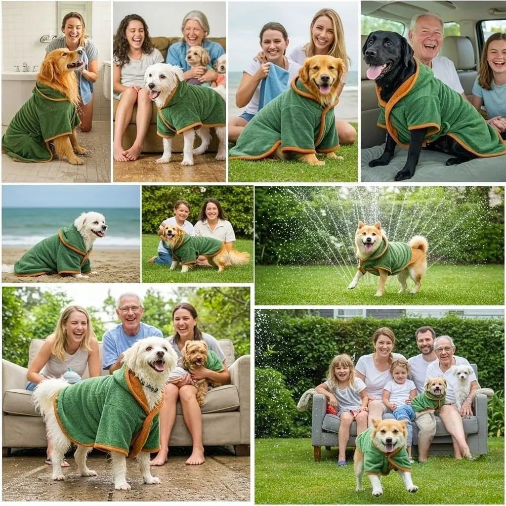 🐶🐾LAST DAY SALE 49% OFF💦 Super Absorbent Quick-drying Pet Dog Bathrobe 2 - Image 21