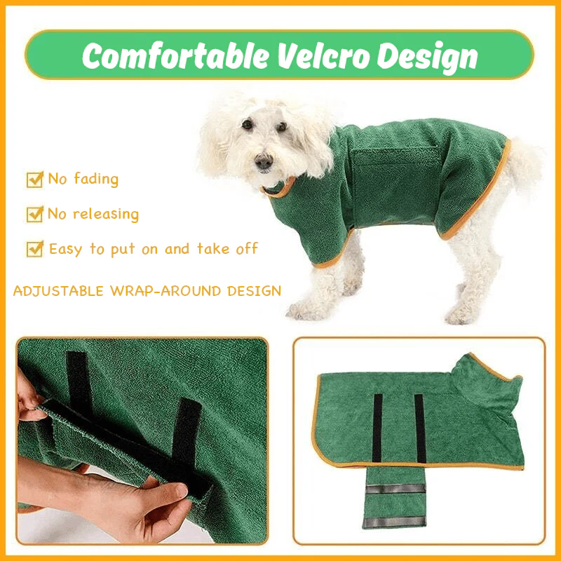 🐶🐾LAST DAY SALE 49% OFF💦 Super Absorbent Quick-drying Pet Dog Bathrobe 2 - Image 6