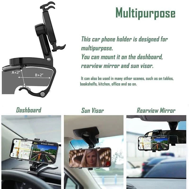 🔥LIMITED SALE - ONLY ￡3.33 EACH!!! 🔥360 Degree Rotation Dashboard Car Phone Holder🚗 - Image 5