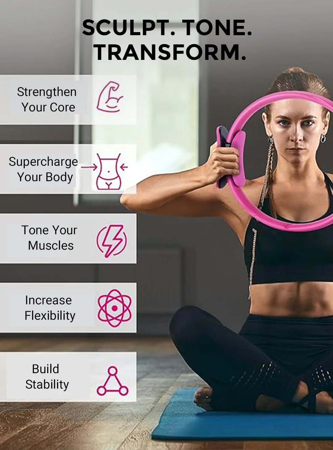 🔥LAST DAY SALE 50% OFF!!✨Pilates Ring Fitness Trainer - Image 3
