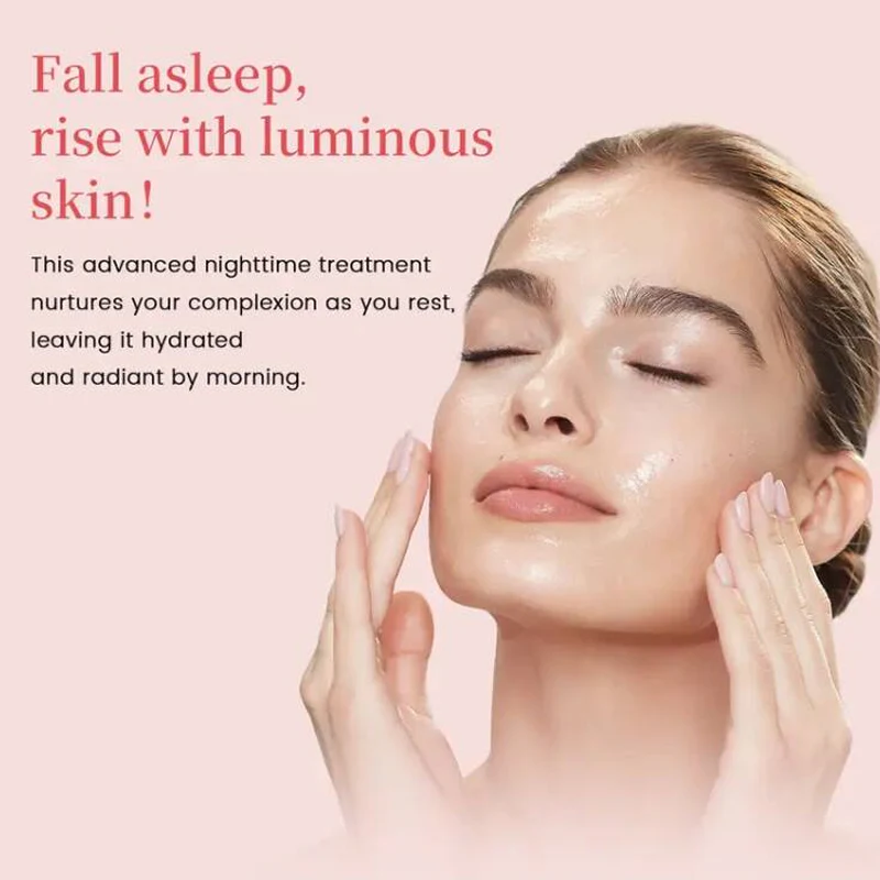4 PCS Pink Overnight Collagen Gel Mask - Image 5