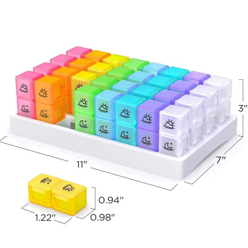 💖Mother’s Day Sale: 50% OFF!💊📅 Daily 31-Day Pill Organizer Travel Case – 🔒📦 4-Week Medication Box with Compartments & Labels, Ideal for Weekly Planning, Vacations & Seniors, Compact Storage - Image 7