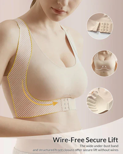 🎉LAST DAY SALE -70% OFF⚡Front Closure Cross-Back Wireless Posture Bra - Image 41