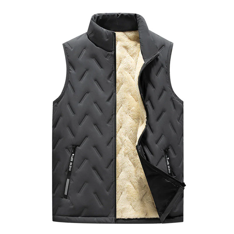 💖HOT SALE 70% OFF✨️❄️Unisex Winter Warm Casual Sleeveless Quilted Vest With Fleece Lining - Image 11