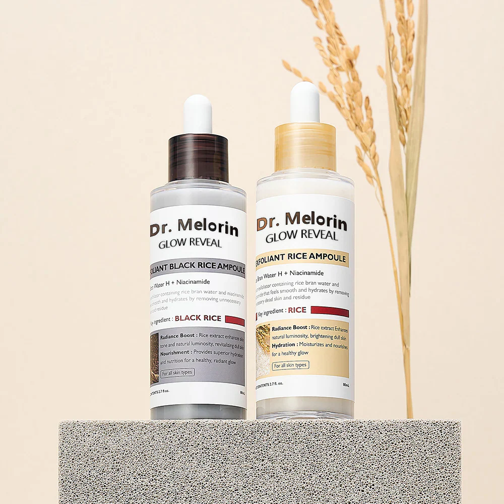 🏆LAST DAY SALE: ￡6.99!!🔥[Dr.Melaxin Official] Peel Shot Glow Rice Ampoule Duo - Serums for Brightening, Exfoliating, and Moisturizing - Suitable for All Skin Types - Image 3