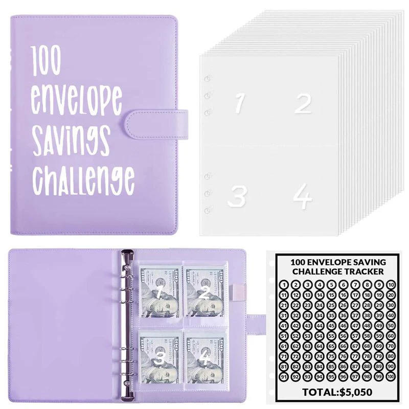 ⏳LAST DAY SALE 70% OFF🎁✉️100 Envelope Savings Challenge Book💸