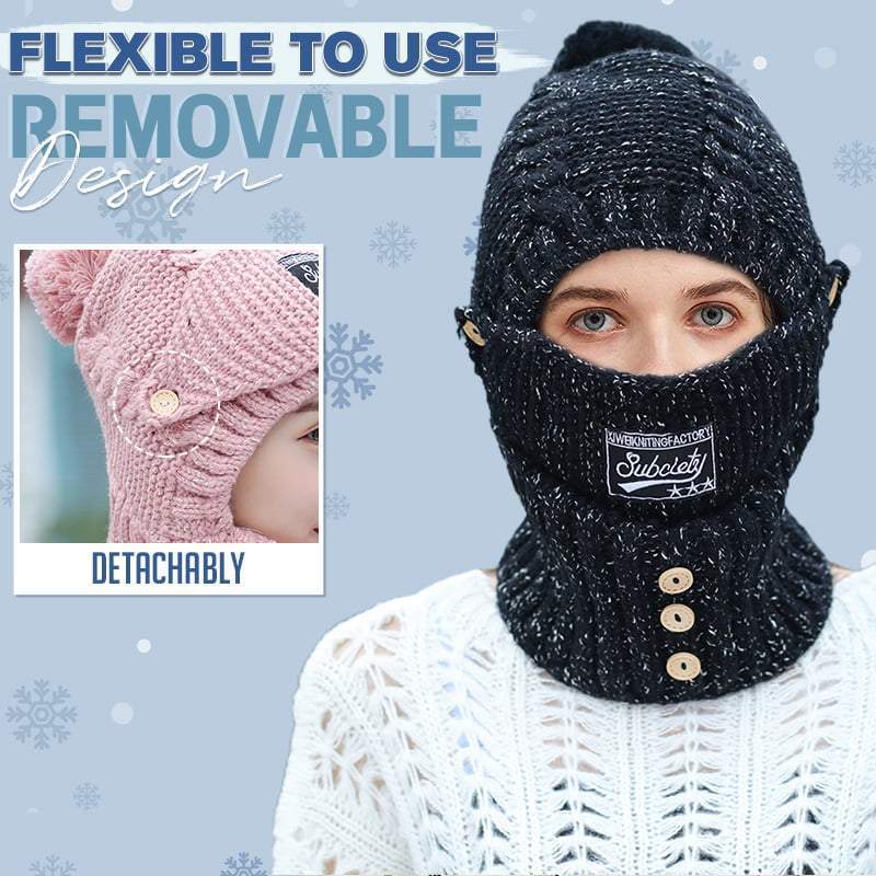 ❄️🎄Christmas Sale 70% OFF!!🎁Winter Windproof Warm Scarf One-piece Hat - Image 4