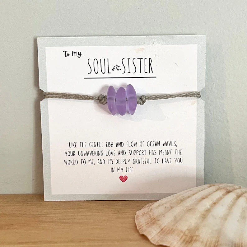 🎄Christmas Sale 70% OFF!!🌊💕Soul Sister Sea Glass Bracelet🎁 - Image 6