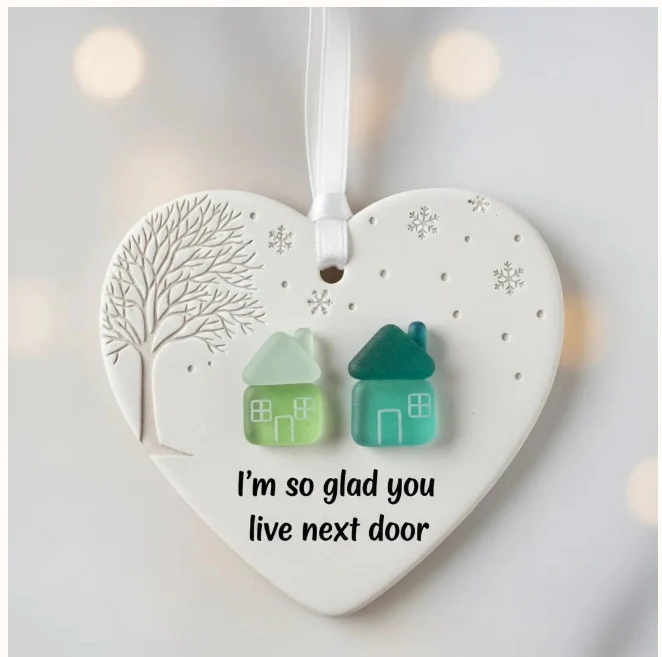💞LAST DAY SALE 70% OFF!🧣✨️Heart-Shaped Sea Glass Friendship Decor🌊✨Shaped by Nature & Crafted by Hand💝 - Image 5