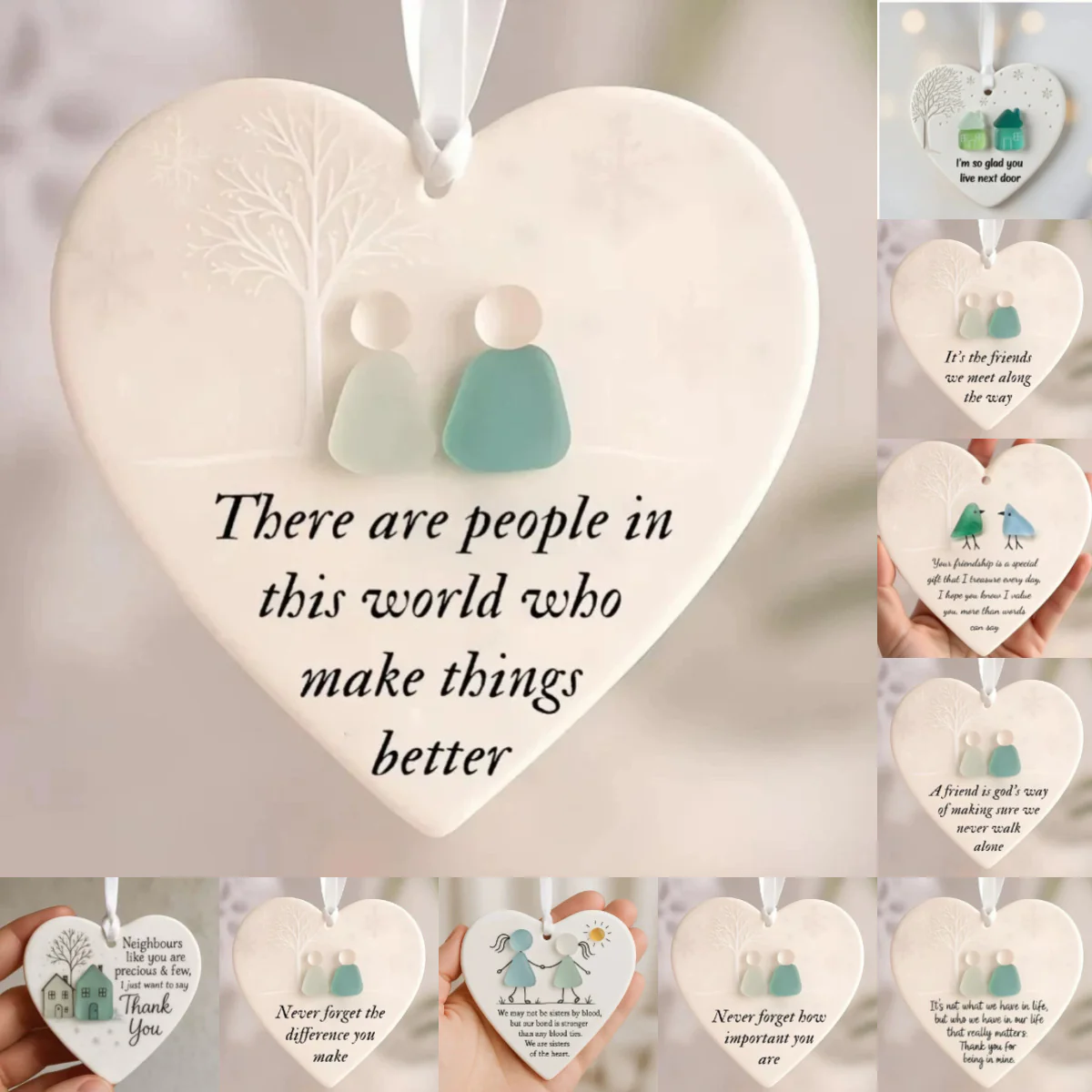 💞LAST DAY SALE 70% OFF!🧣✨️Heart-Shaped Sea Glass Friendship Decor🌊✨Shaped by Nature & Crafted by Hand💝 - Image 6