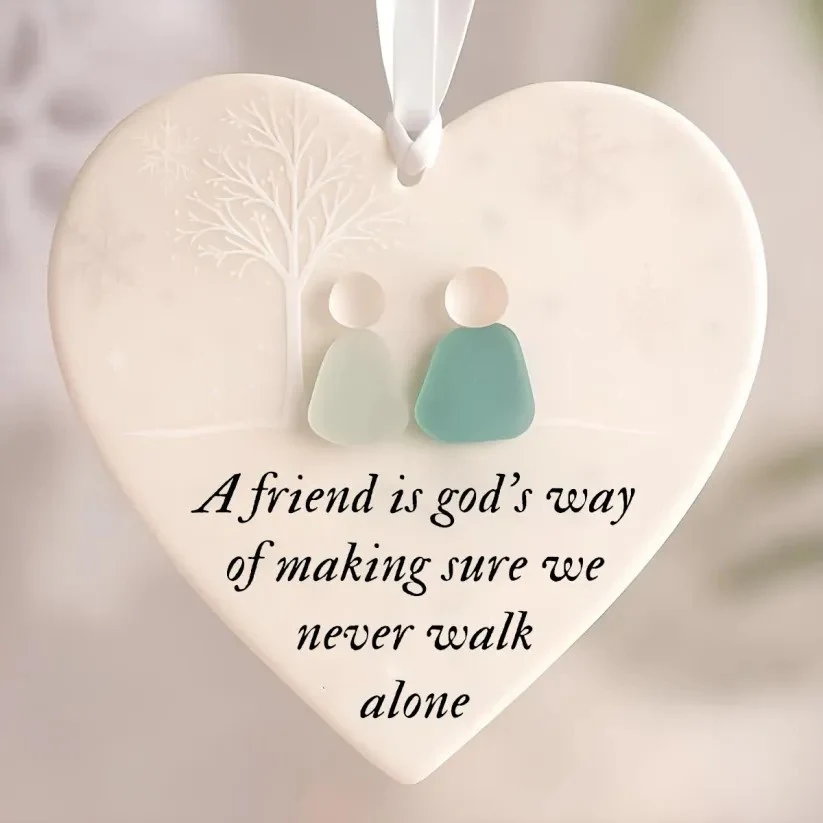 💞LAST DAY SALE 70% OFF!🧣✨️Heart-Shaped Sea Glass Friendship Decor🌊✨Shaped by Nature & Crafted by Hand💝 - Image 7