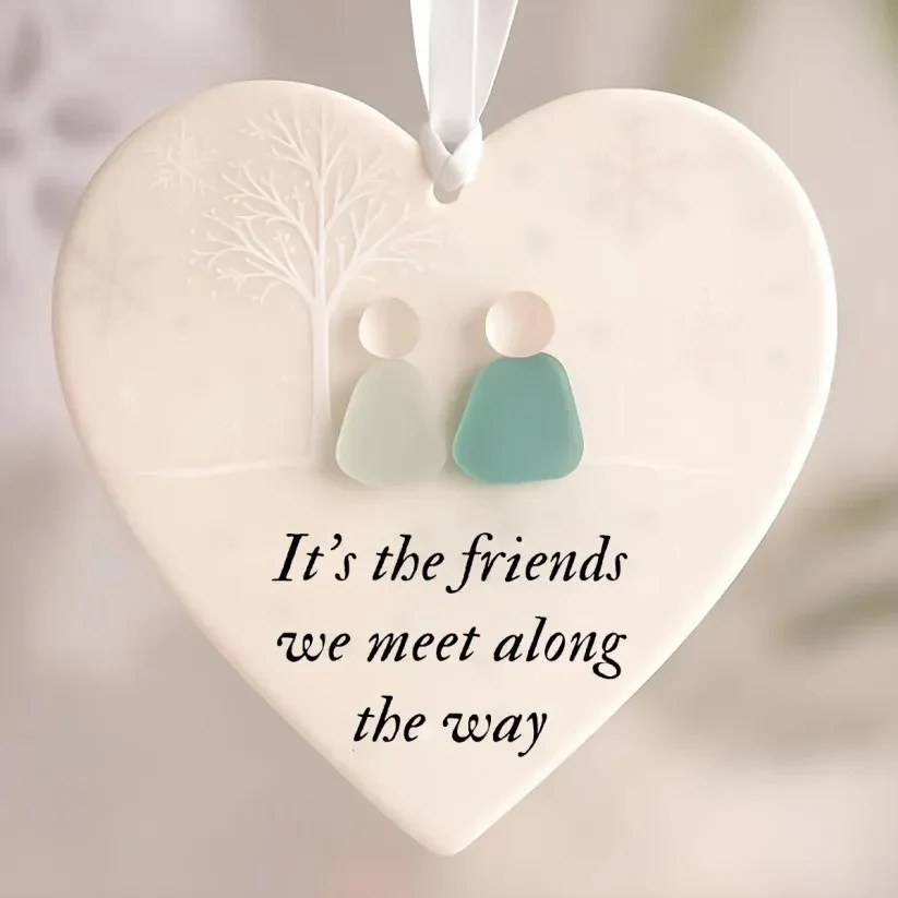 💞LAST DAY SALE 70% OFF!🧣✨️Heart-Shaped Sea Glass Friendship Decor🌊✨Shaped by Nature & Crafted by Hand💝 - Image 8