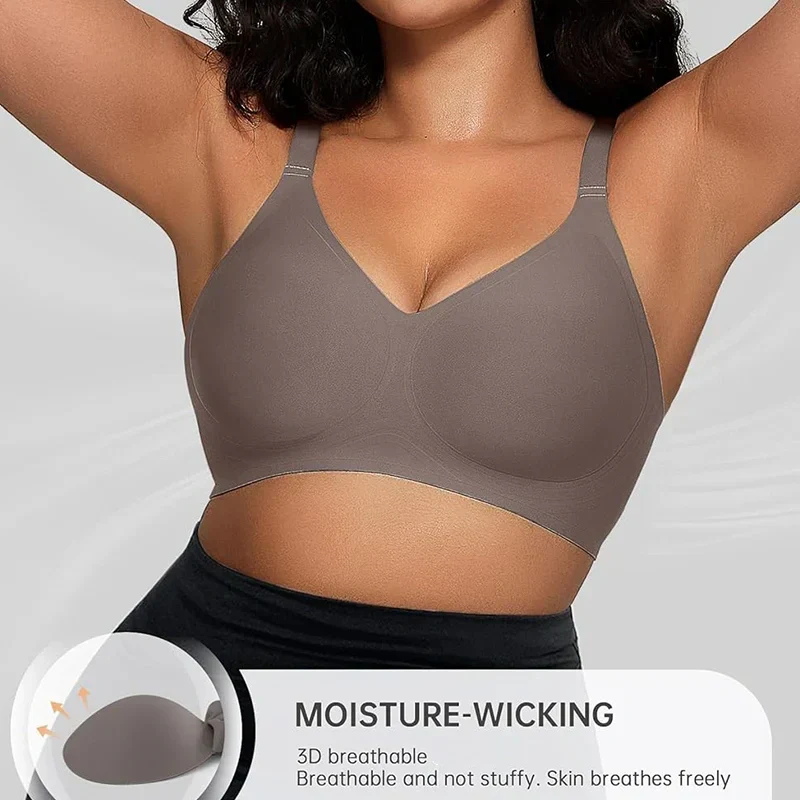 ⏰LAST DAY SALE 50%!!⚡50K+ SOLD!💖COMFORTABLE WIRELESS FULL COVERAGE JELLY SMOOTHING BRA - Image 5