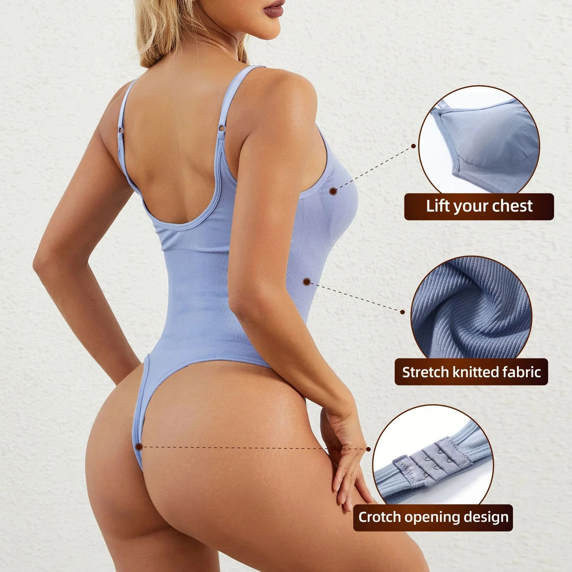 ⏰Historically lowest price:£8.99💥🔥SNATCHED SHAPEWEAR BODYSUIT - Image 18