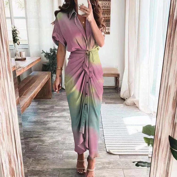 🔥LAST DAY SPECIAL PRICE: ￡13.99!!💝Real silk satin shirt dress👗 - Image 12