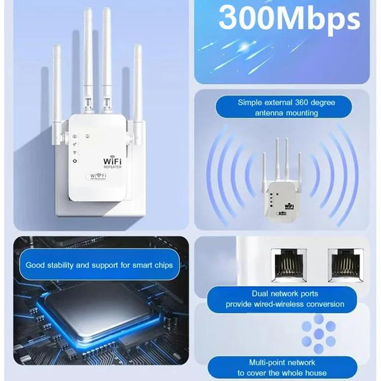 🎁LIMITED SALE 49% OFF🚀No more dead zones! 📶 2.4GHz & 5GHz Dual-Band Wireless Router Signal Amplifier - Image 3
