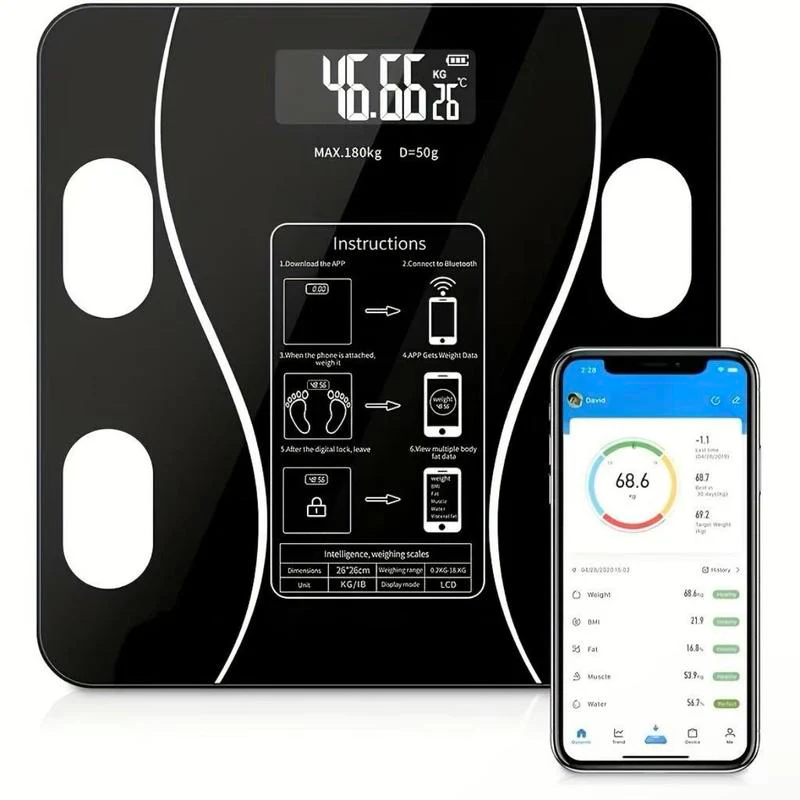 ⏳LAST DAY SALE 49% OFF🔥Smart BMI Digital Wireless Weight Scales with LCD Display - Image 13