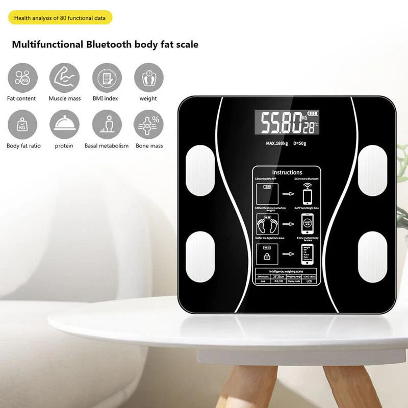 ⏳LAST DAY SALE 49% OFF🔥Smart BMI Digital Wireless Weight Scales with LCD Display - Image 15