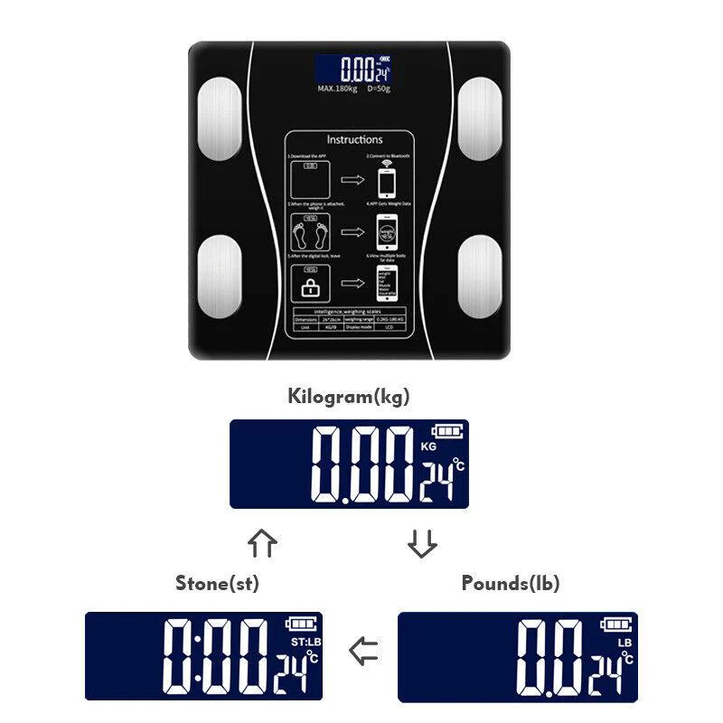 ⏳LAST DAY SALE 49% OFF🔥Smart BMI Digital Wireless Weight Scales with LCD Display - Image 16