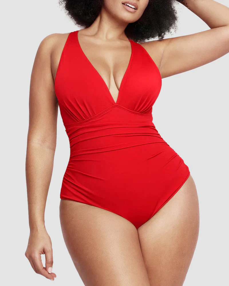 🔥Last Day Sale 49% OFF🔥Smart Sculpt Plunge Swimsuit Flatter Your Figure - Image 10