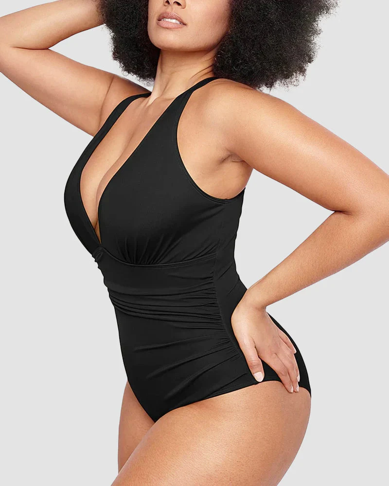 🔥Last Day Sale 49% OFF🔥Smart Sculpt Plunge Swimsuit Flatter Your Figure - Image 5
