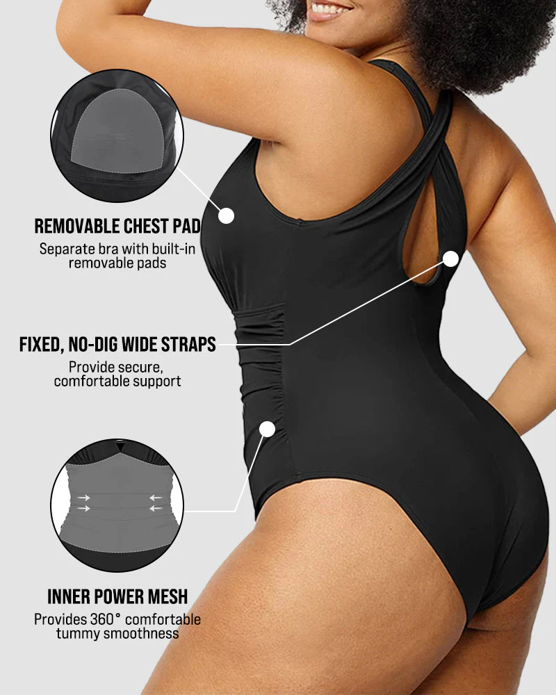 🔥Last Day Sale 49% OFF🔥Smart Sculpt Plunge Swimsuit Flatter Your Figure - Image 8