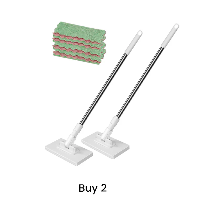 🔥 50% OFF!! ✨🧹Reusable Mop – Biomimetic Self-Clamping Clamp, 100 cm Telescopic Handle, 360° Rotation & Eco-Friendly (Multi-Surface)! - Image 10