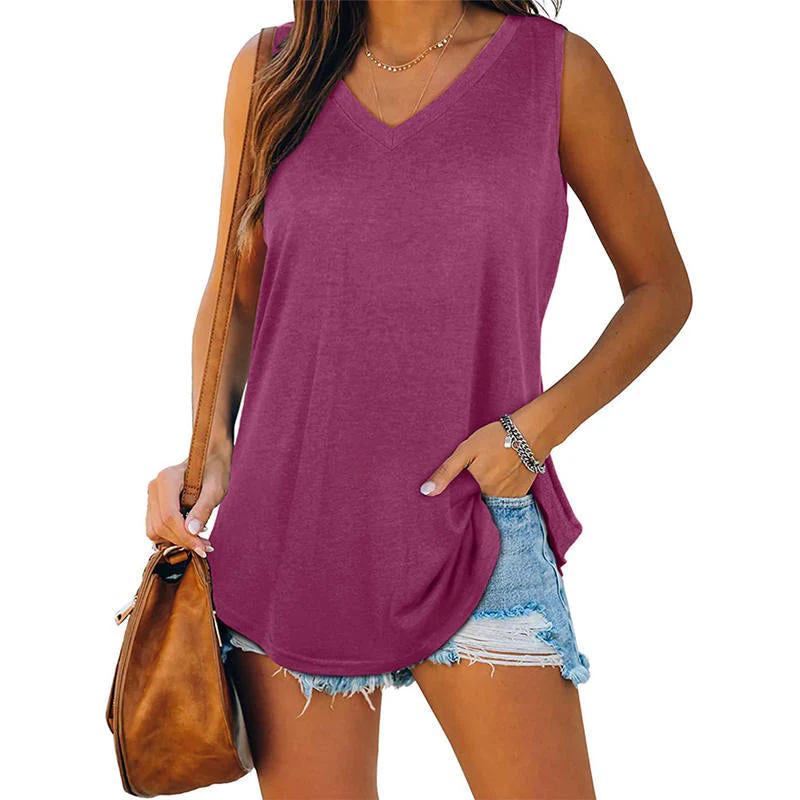 🔥BUY 3 PAY 2 (CODE: LUCKY)🔥All-match V-Neck Solid Color Vest - Image 10