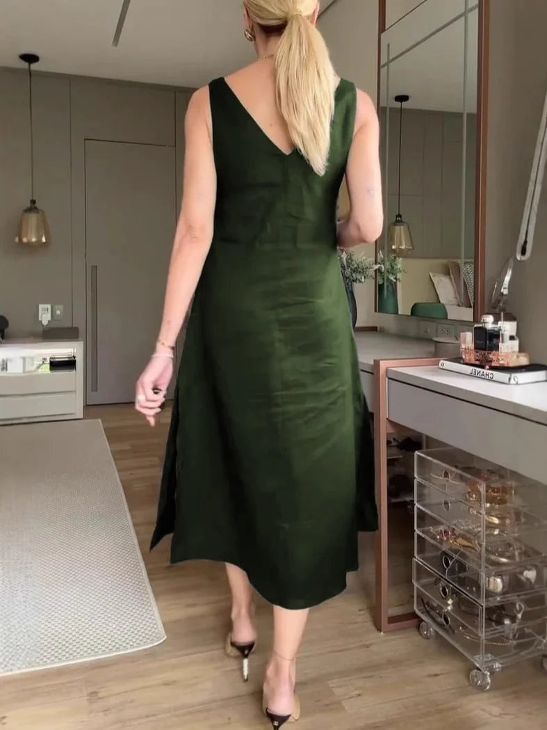 🔥 49% OFF LIMITED TIME!⏳Halter A-Line Dress - Image 11