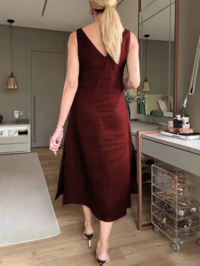 🔥 49% OFF LIMITED TIME!⏳Halter A-Line Dress - Image 8