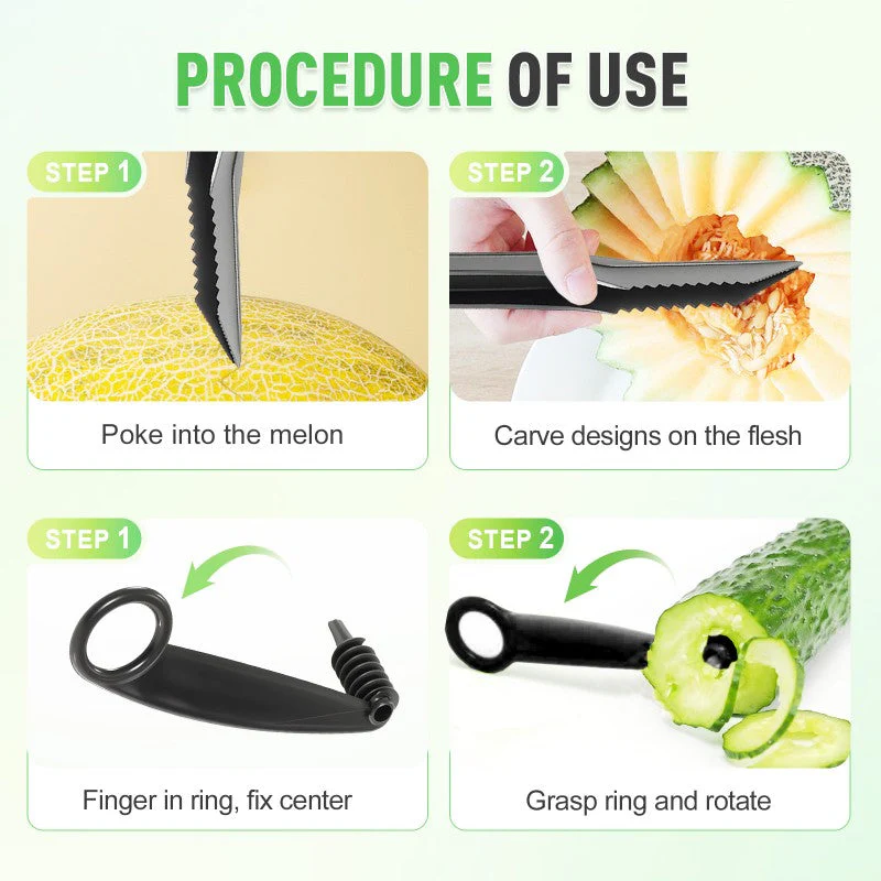 🔥Hot Sale 50% OFF!!🔥Kitchen Spiral and V-Shaped Tools - Image 3