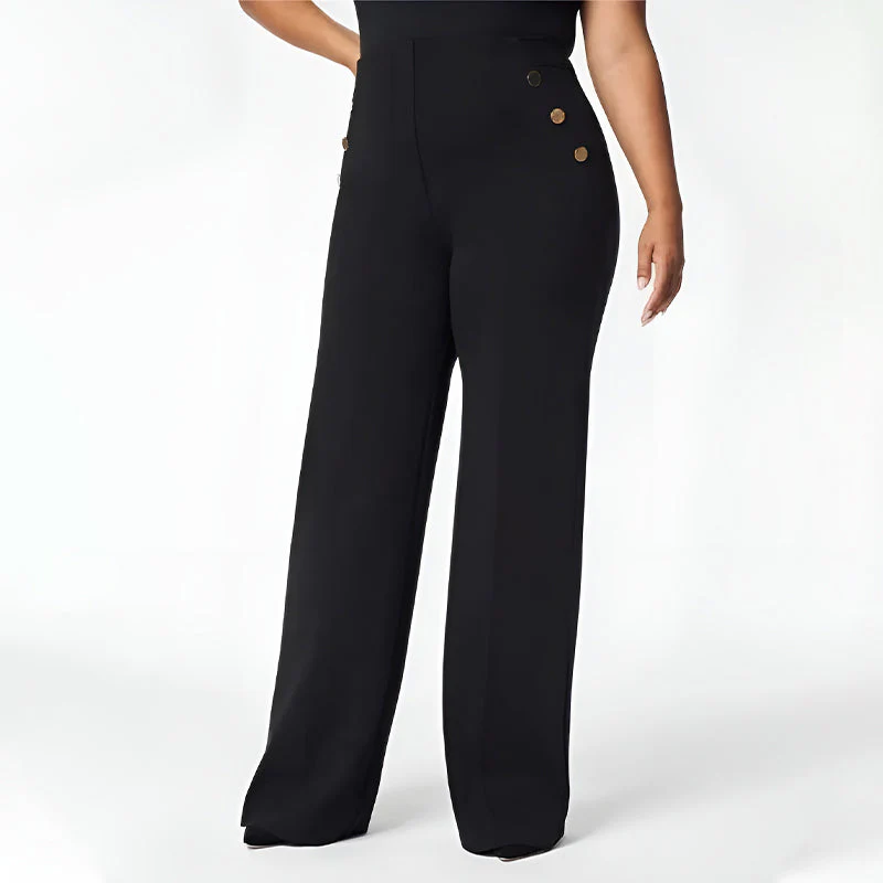 💥Hot Sales-41% OFF💖Women's Plus Size High Stretch High-Waist Wide-Leg Pants - Image 12
