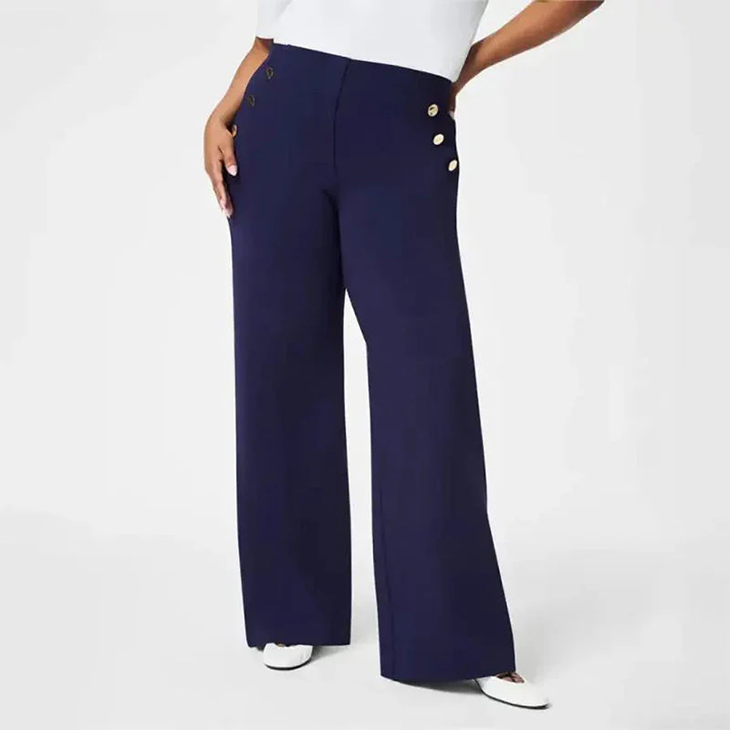 ⏳LAST DAY SALE 70% OFF!!!!⚡50K+ SOLD!✨Women's Plus Size High Stretch High-Waist Wide-Leg Pants - Image 2