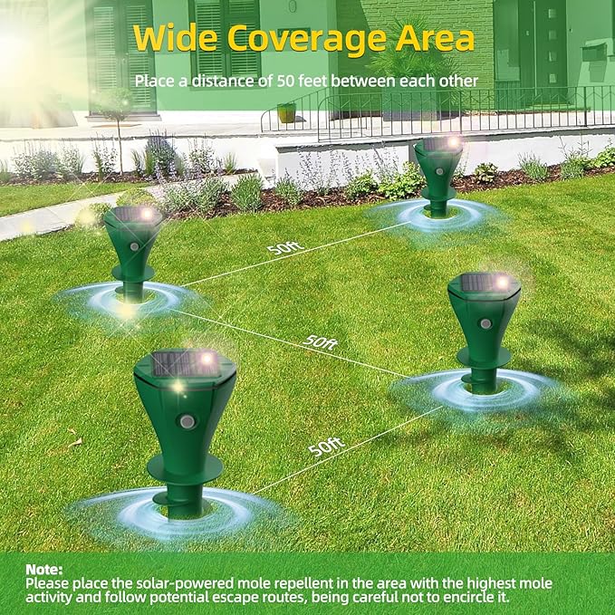 🌸Spring Sale 57% OFF🌸 Solar Powered Waterproof Screw Mole Repellent - Image 3