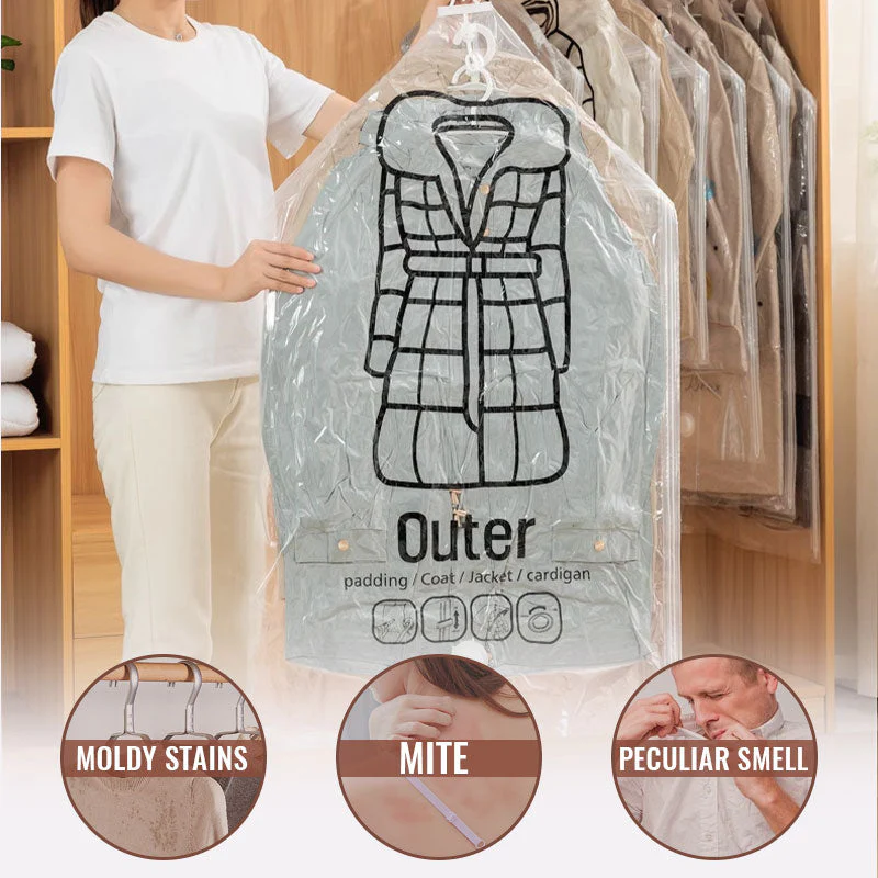 🎉LAST DAY SALE 50% OFF!!💞🧥Hanging Vacuum Storage Bags – Hanging Design for Wardrobe, Air Vacuum Compression, Waterproof Dustproof & Space-Saving 🧹✨ - Image 2