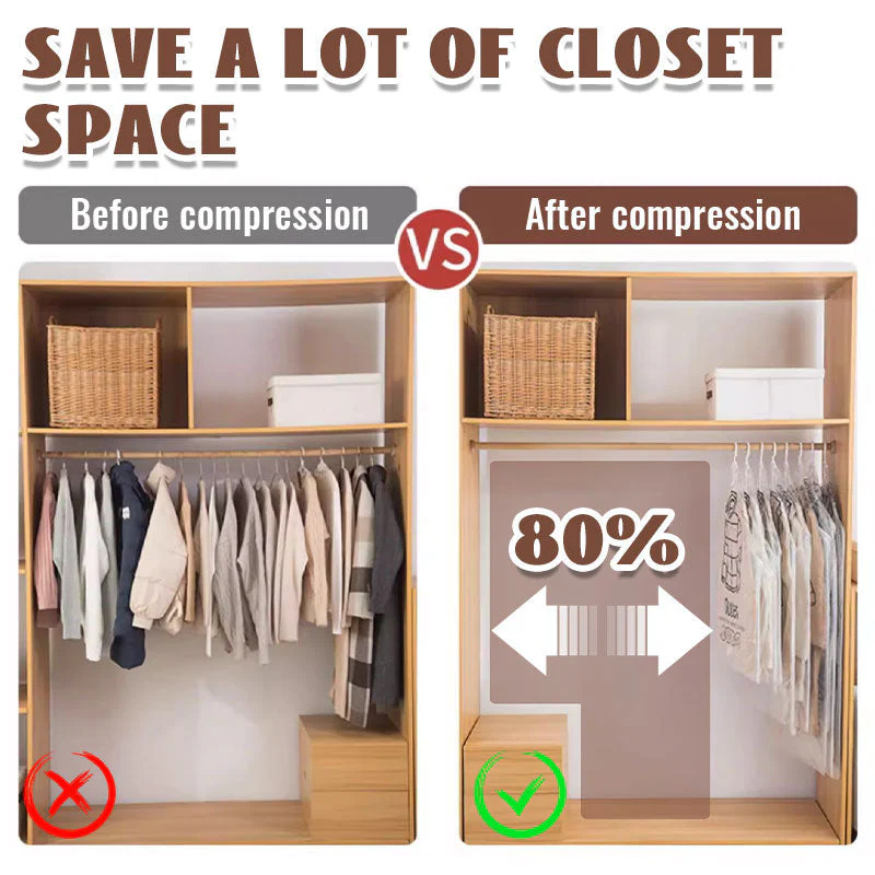 🎉LAST DAY SALE 50% OFF!!💞🧥Hanging Vacuum Storage Bags – Hanging Design for Wardrobe, Air Vacuum Compression, Waterproof Dustproof & Space-Saving 🧹✨ - Image 3