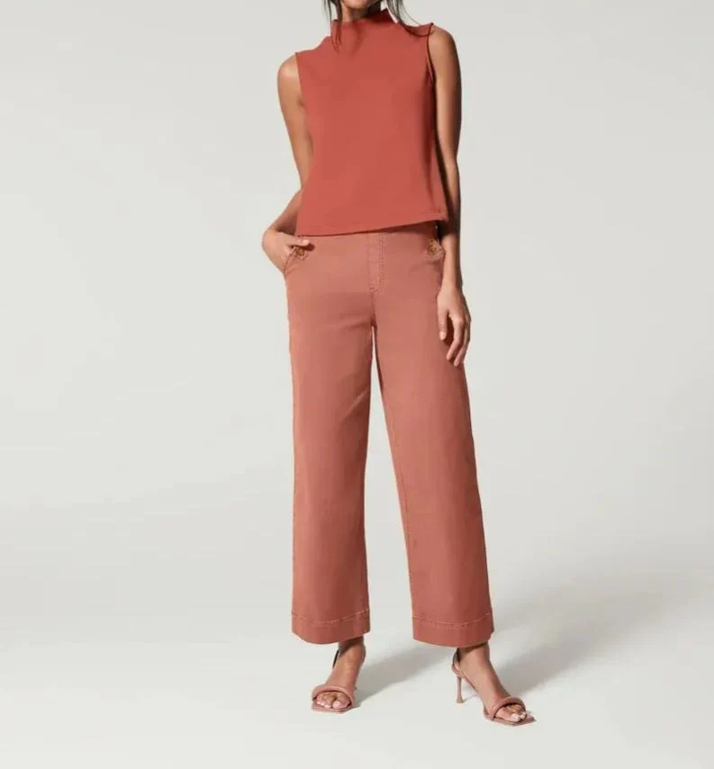 🔥2025 HOT SALE🥰Stretch Twill Cropped Wide Leg Pants - Image 13